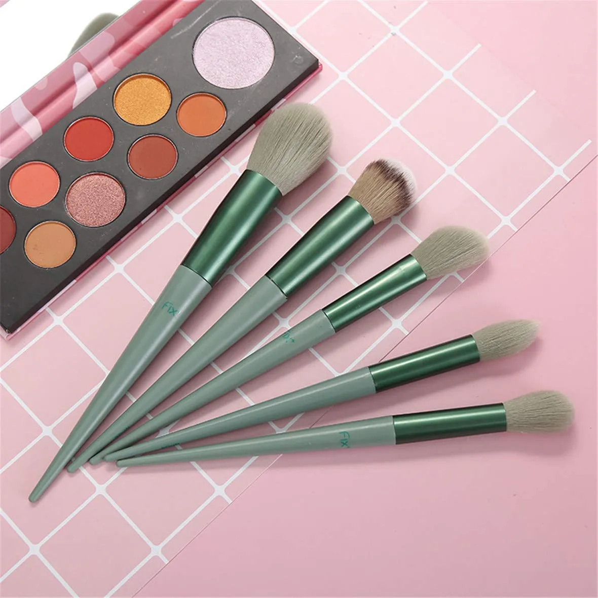 13 Pcs Vegan Synthetic Makeup Brushes with Bag