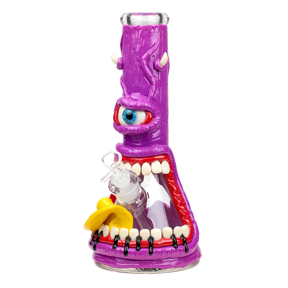 7mm Resin 3D Artwork Glass Beaker Water Bong