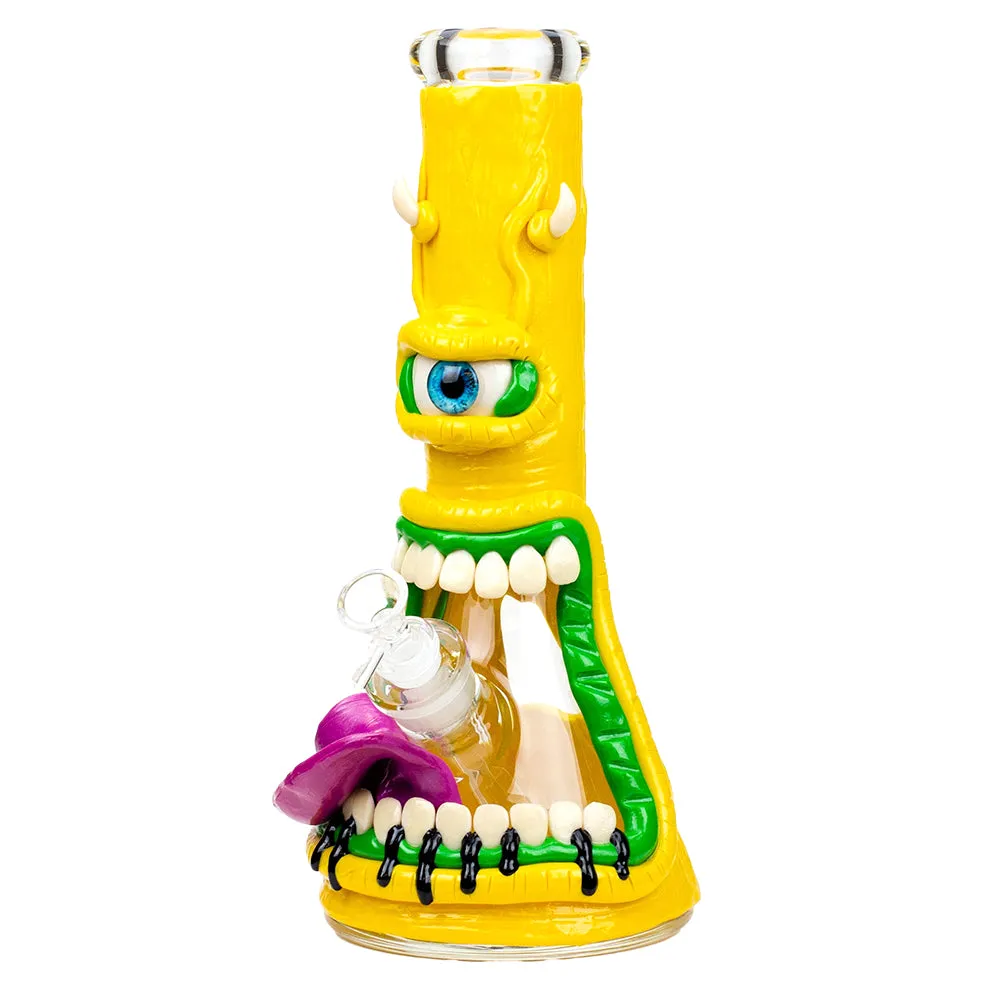 7mm Resin 3D Artwork Glass Beaker Water Bong