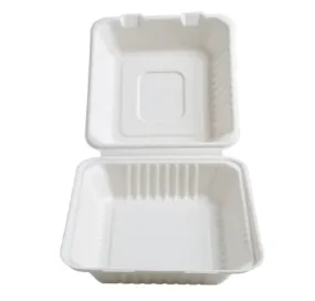 8" X 8" X 3.1" HINGED CONTAINER - DEEP (200/CS)