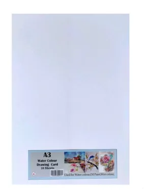 A3 Water Color  Drawing Sheets - Set of 10