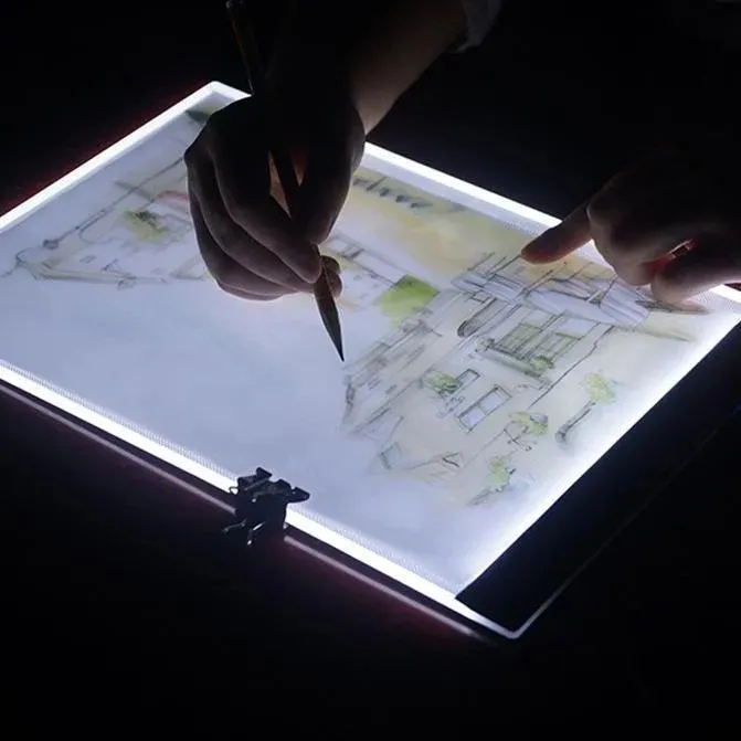 A4 LED Acrylic Drawing Board - Ultra Thin Dimmable Tracing Light Box