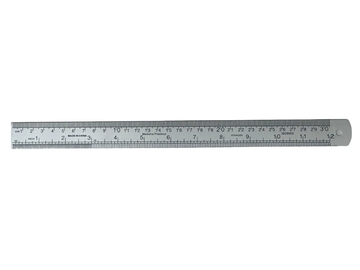 Aluminum Ruler 12" - 30 cm