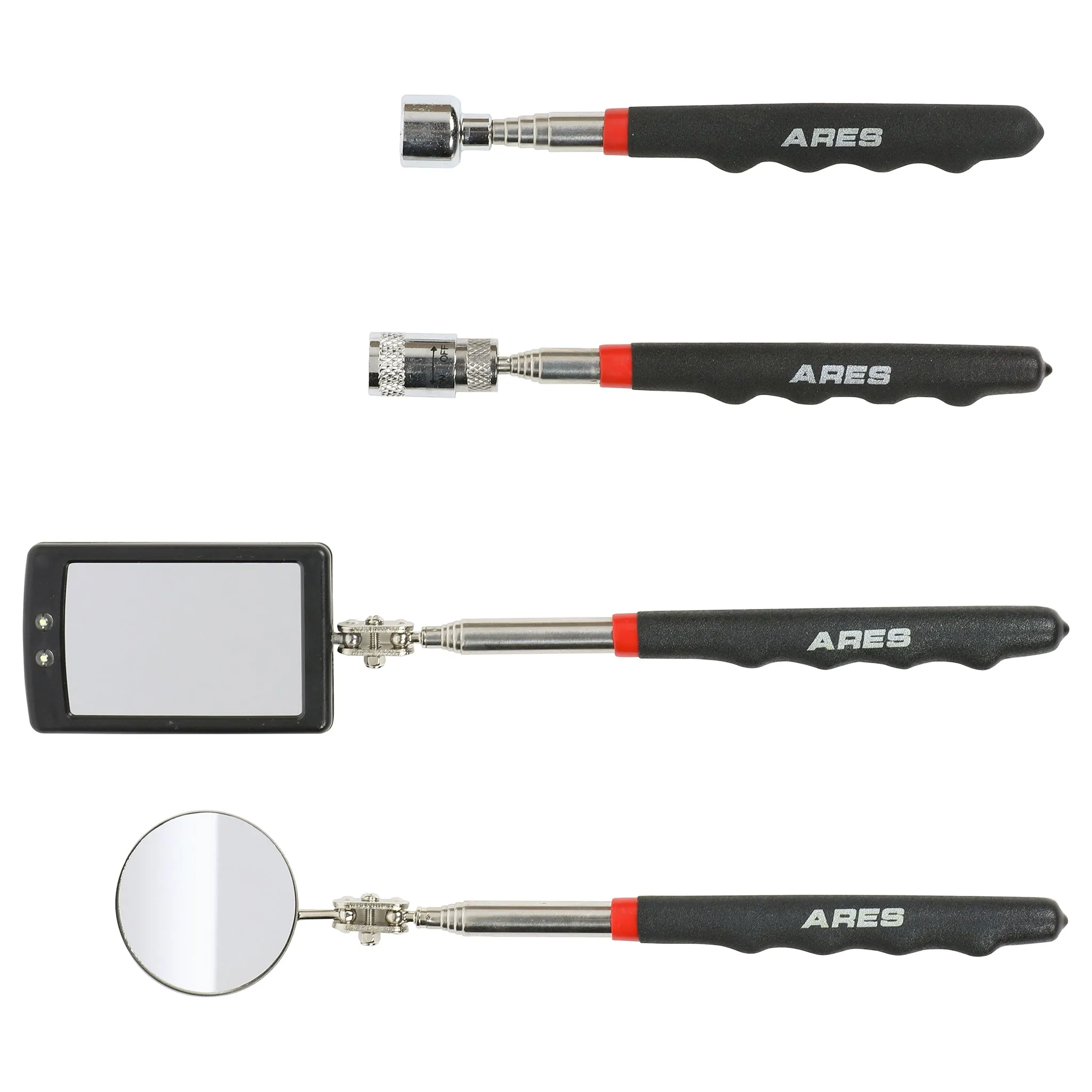 ARES 10094 - 5-Piece Magnetic Pickup and Inspection Tool Set