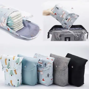 Baby Diaper Bag Organizer Reusable Waterproof Wet Dry Pack Mummy