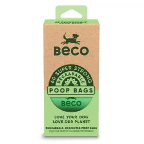 Beco Bags Travel Pack, Biodegradable, 60 Poop Bags