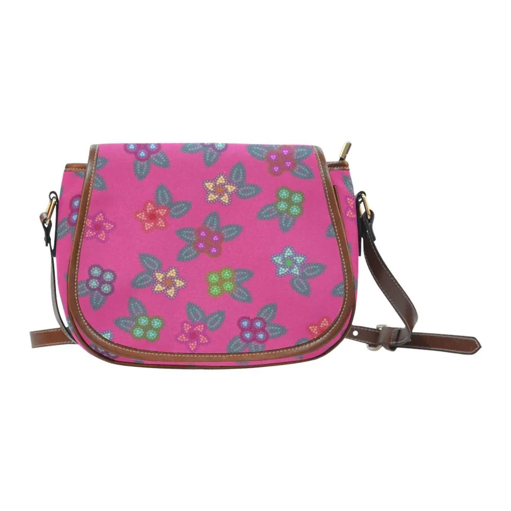 Berry Flowers Saddle Bag/Large