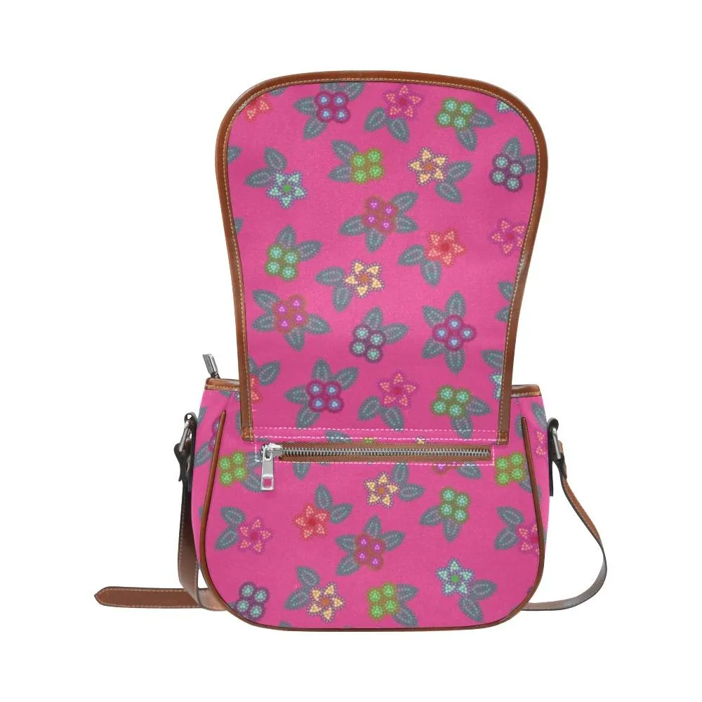 Berry Flowers Saddle Bag/Large