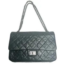 Black Reissue Double Flap Bag