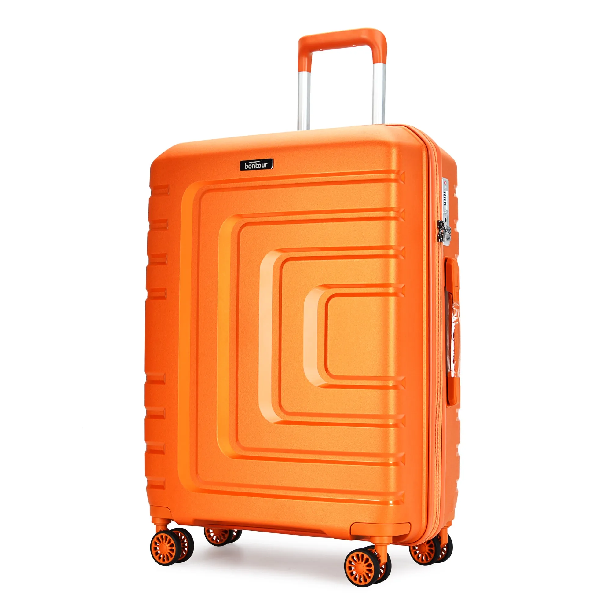 Bontour 'Charm' 4-wheeled cabin suitcase with TSA lock, 55x40x20cm, Sunset-Gold