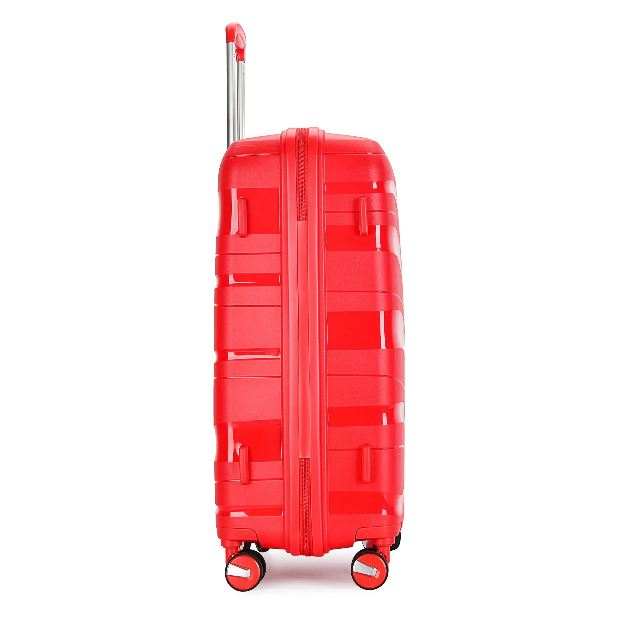 BONTOUR "Flow" 4-wheel suitcase 76x51x31 cm with TSA lock, size L, red