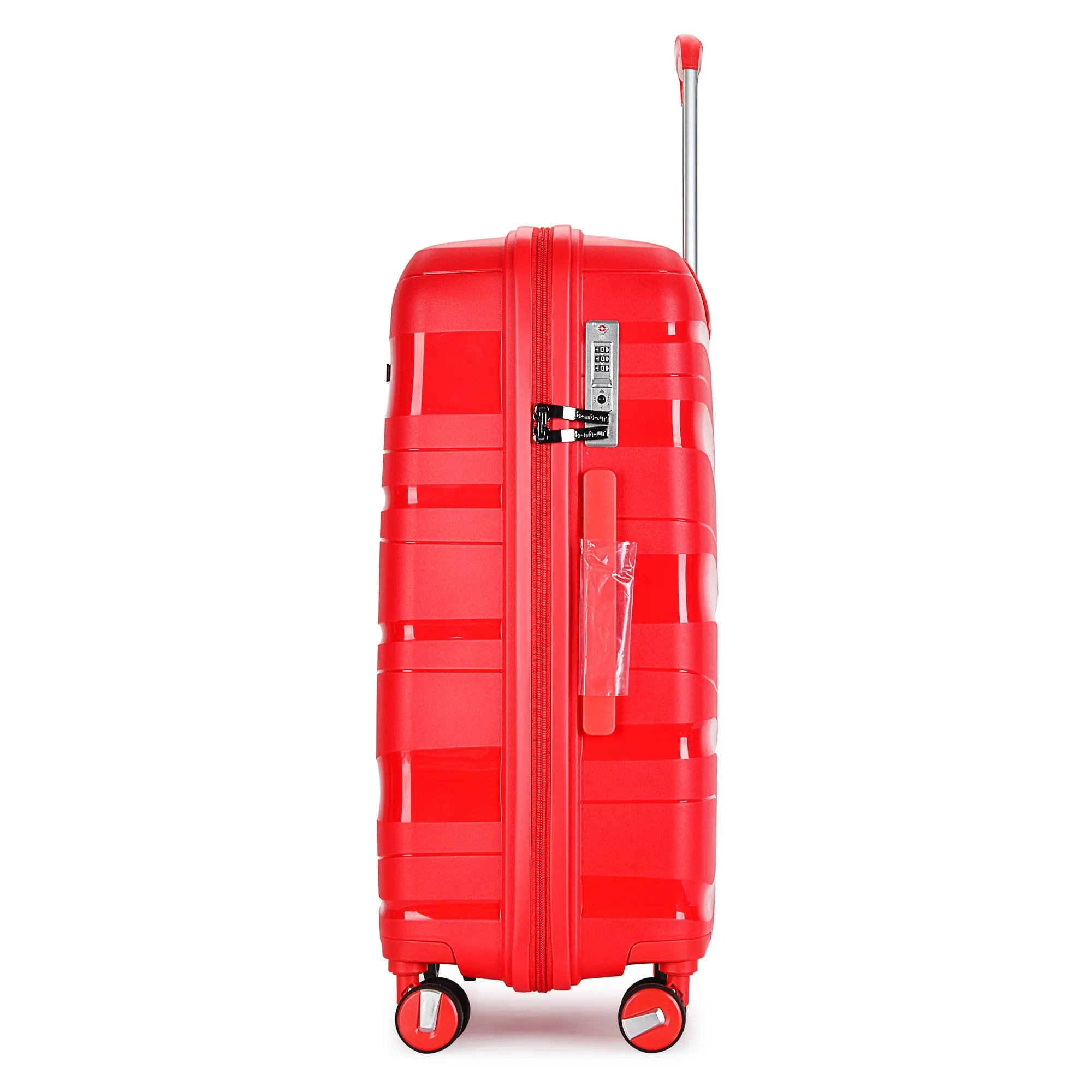 BONTOUR "Flow" 4-wheel suitcase 76x51x31 cm with TSA lock, size L, red