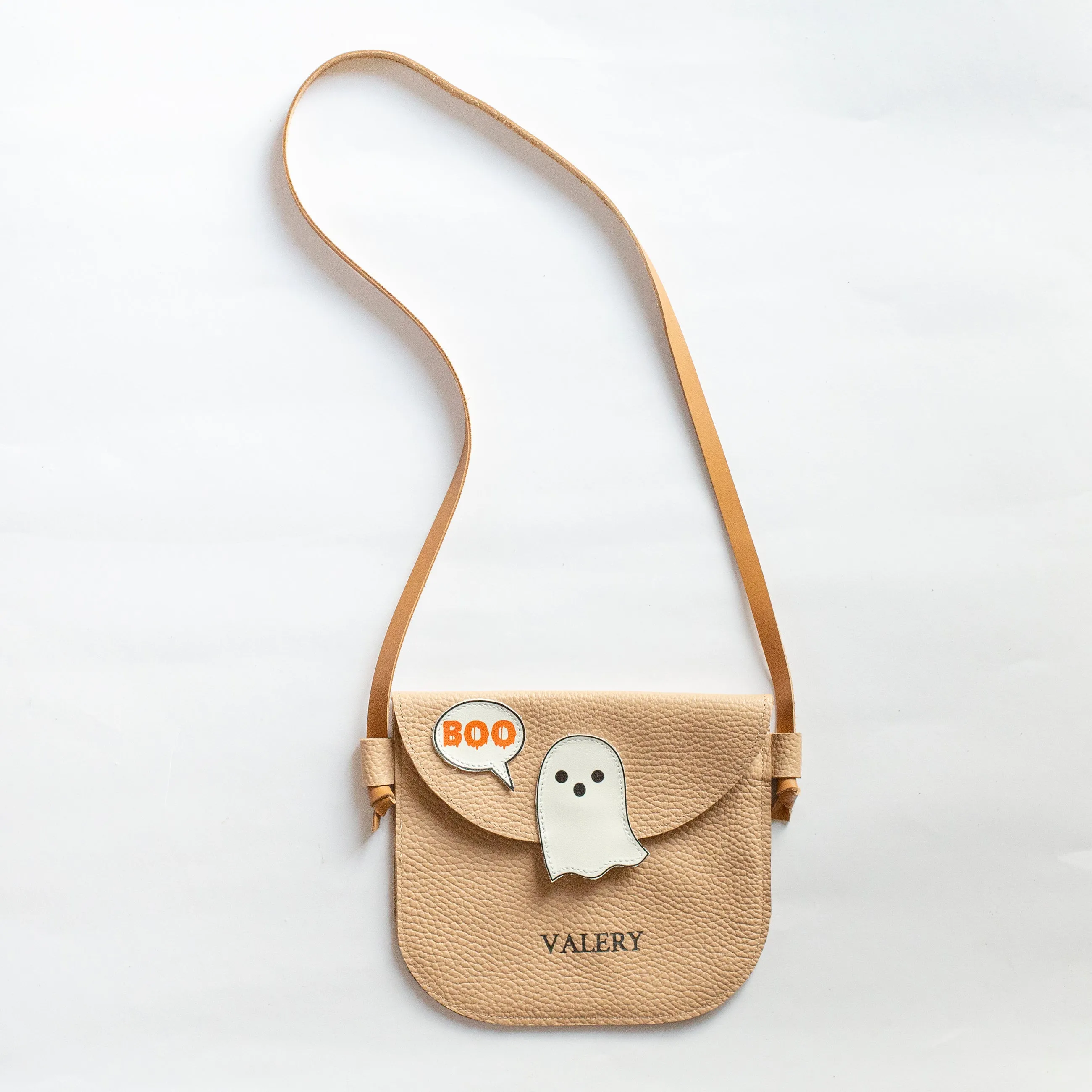 Boo Ghost Leather Purse For Kids Toddler Bag