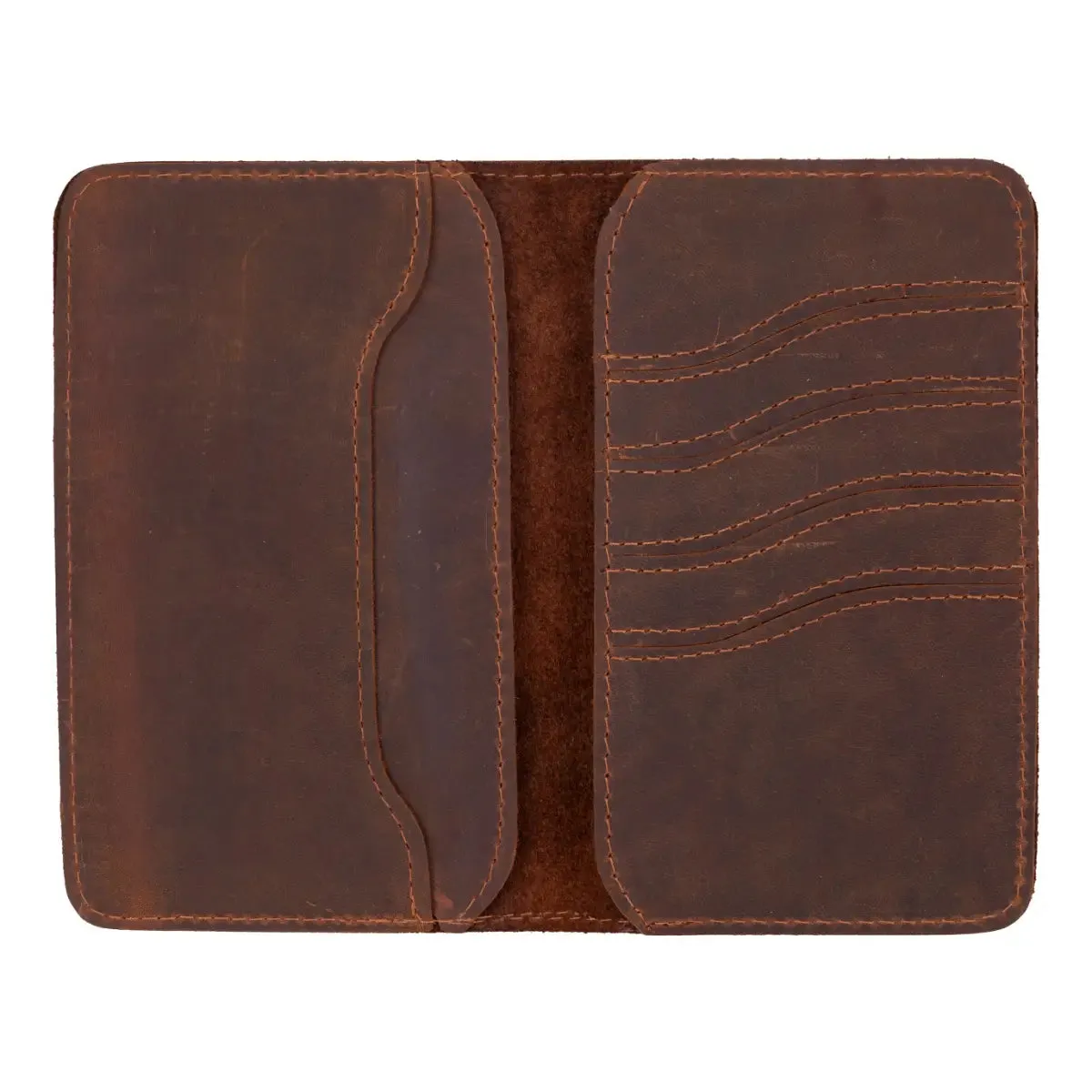 Brown Leather Passport Holder