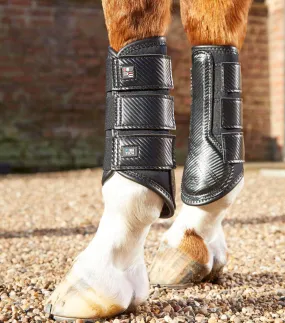 Carbon Air-Tech Single Locking Brushing Boots Black