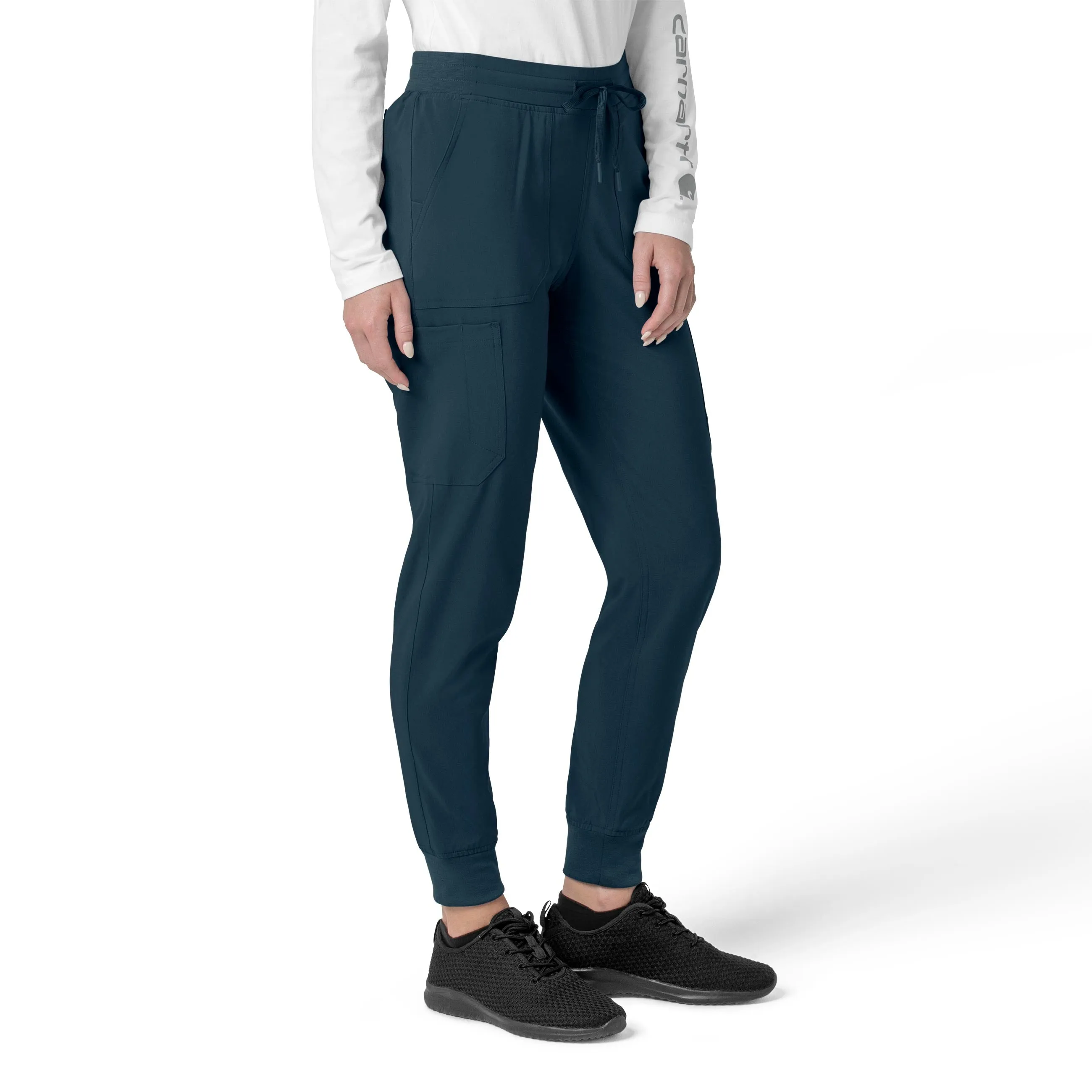 Carhartt Force Cross-Flex Women's Cargo Jogger Scrub Pant - Navy