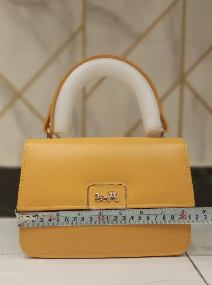 Coach Women's Shoulder Bag - Supreme High Quality (Mustard)