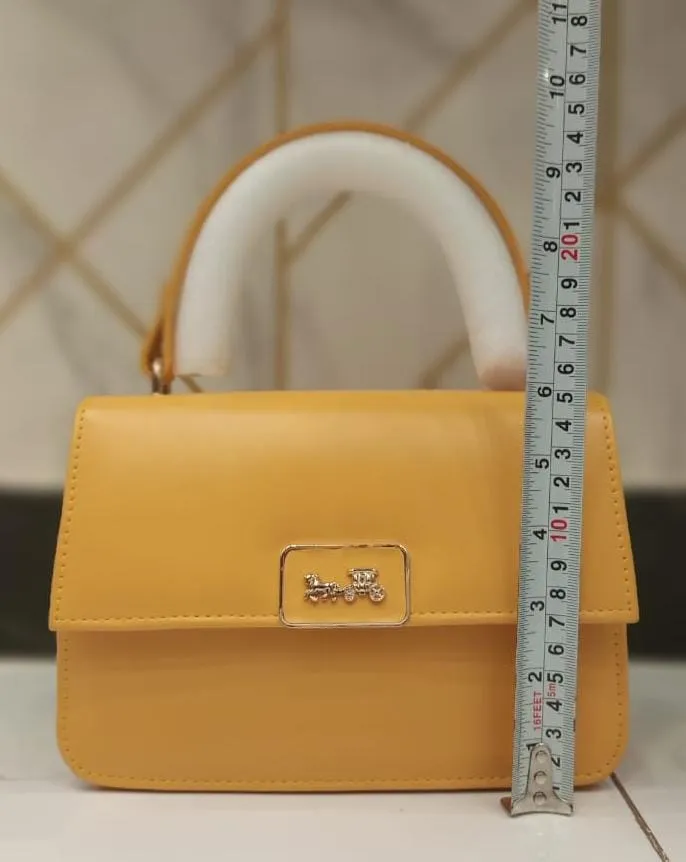 Coach Women's Shoulder Bag - Supreme High Quality (Mustard)