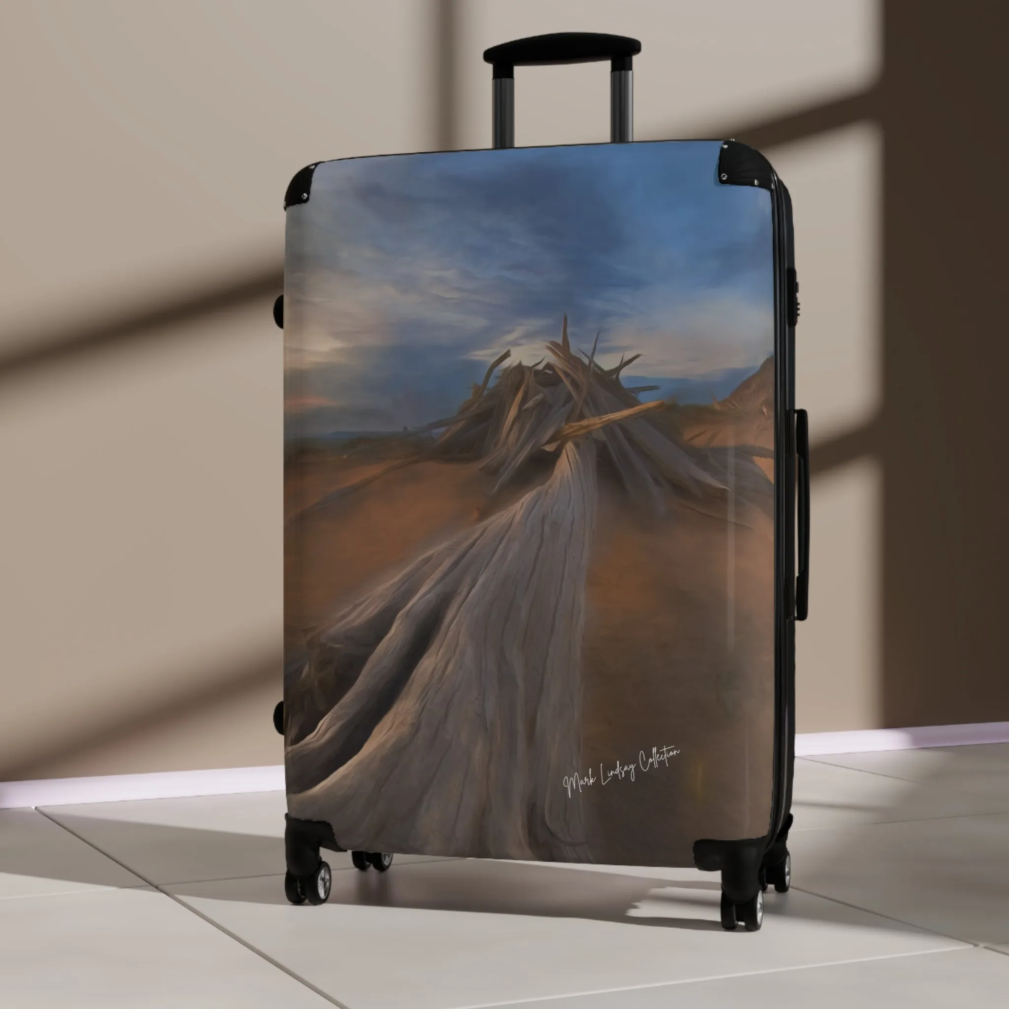 Copy of Snow Trees Above Custom Art Luggage