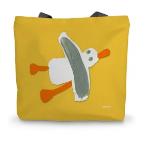 Cornish Seagull by John Dyer Yellow Canvas Tote Bag