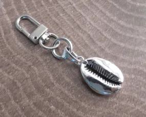 Cowry Shell Keychain Clip-On