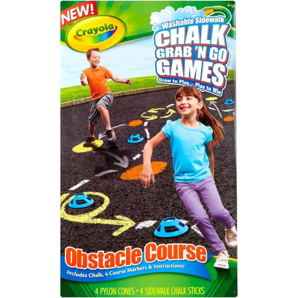 Crayola Obstacle Course Chalk Grab and Go Games