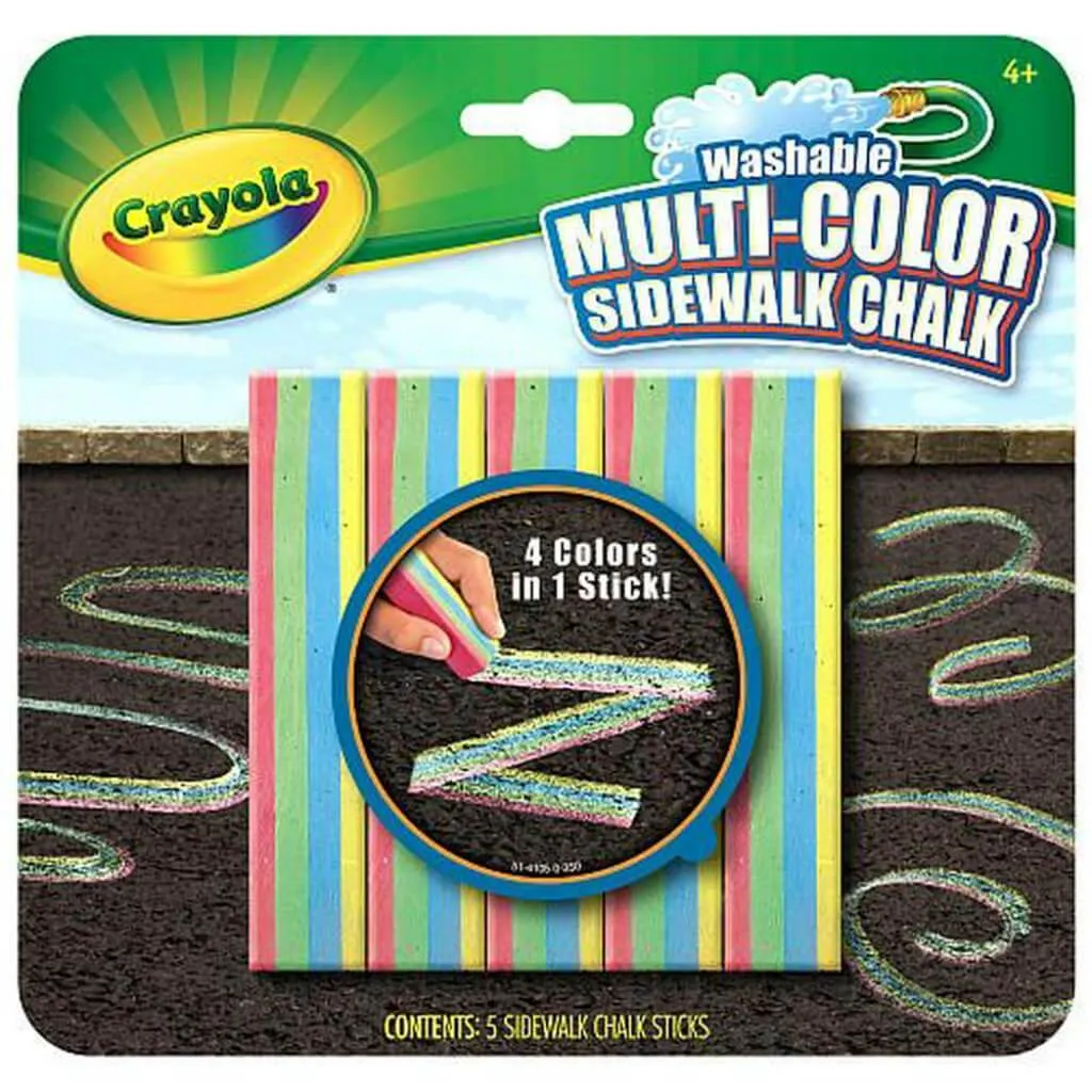 Crayola Washable Multicolored Sidewalk Chalk