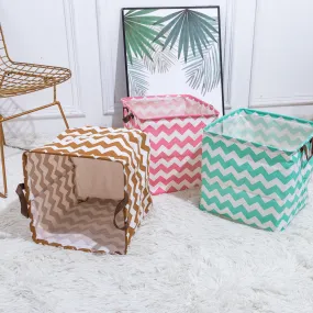 Cube Storage Box Canvas Fabric  Basket Toy Organiz