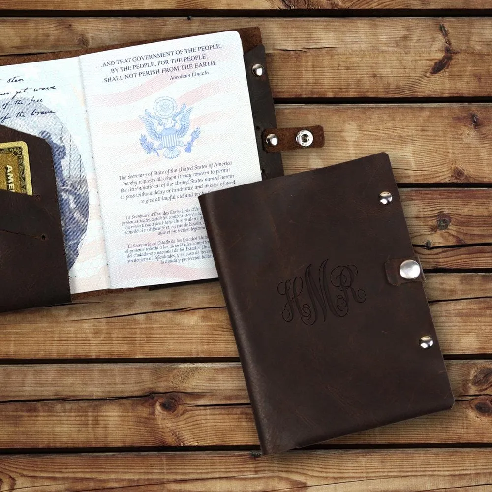 Customized Genuine Leather Passport Holder