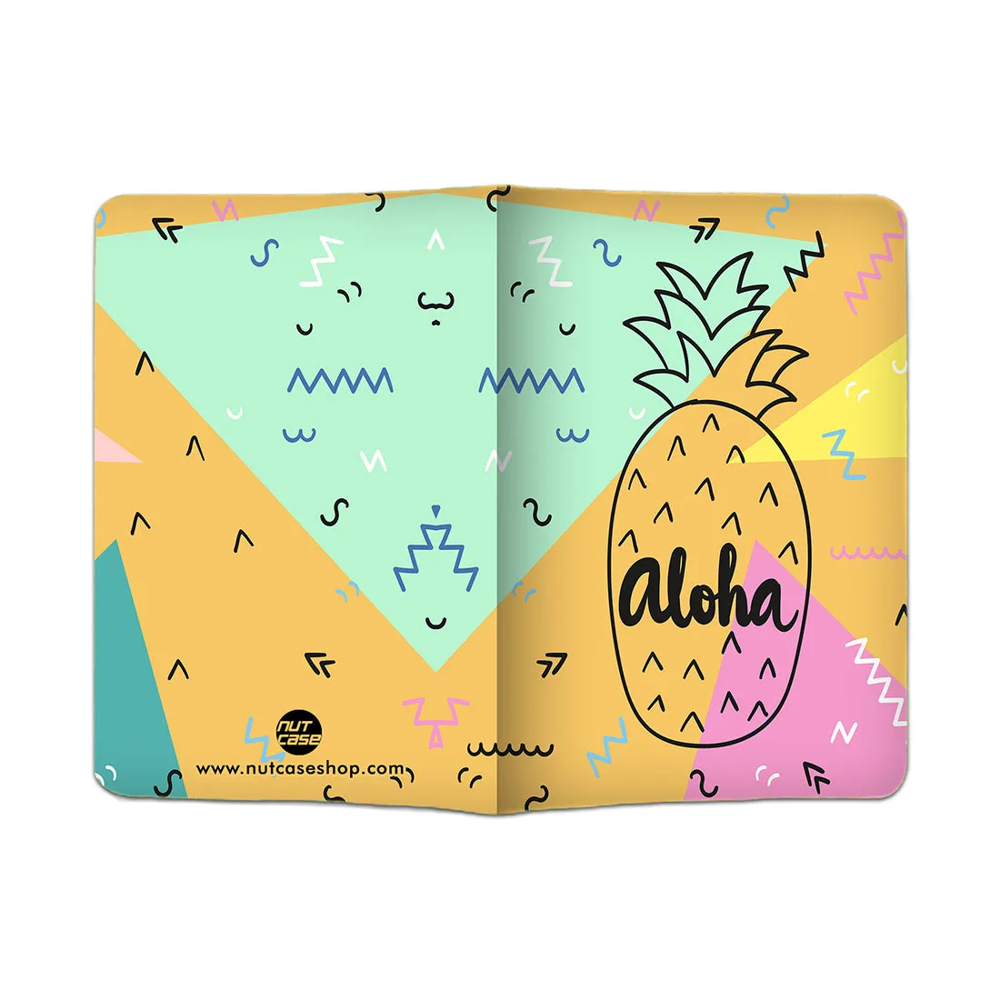 Cute Passport Cover Holder Travel Case with Luggage Tag - Aloha