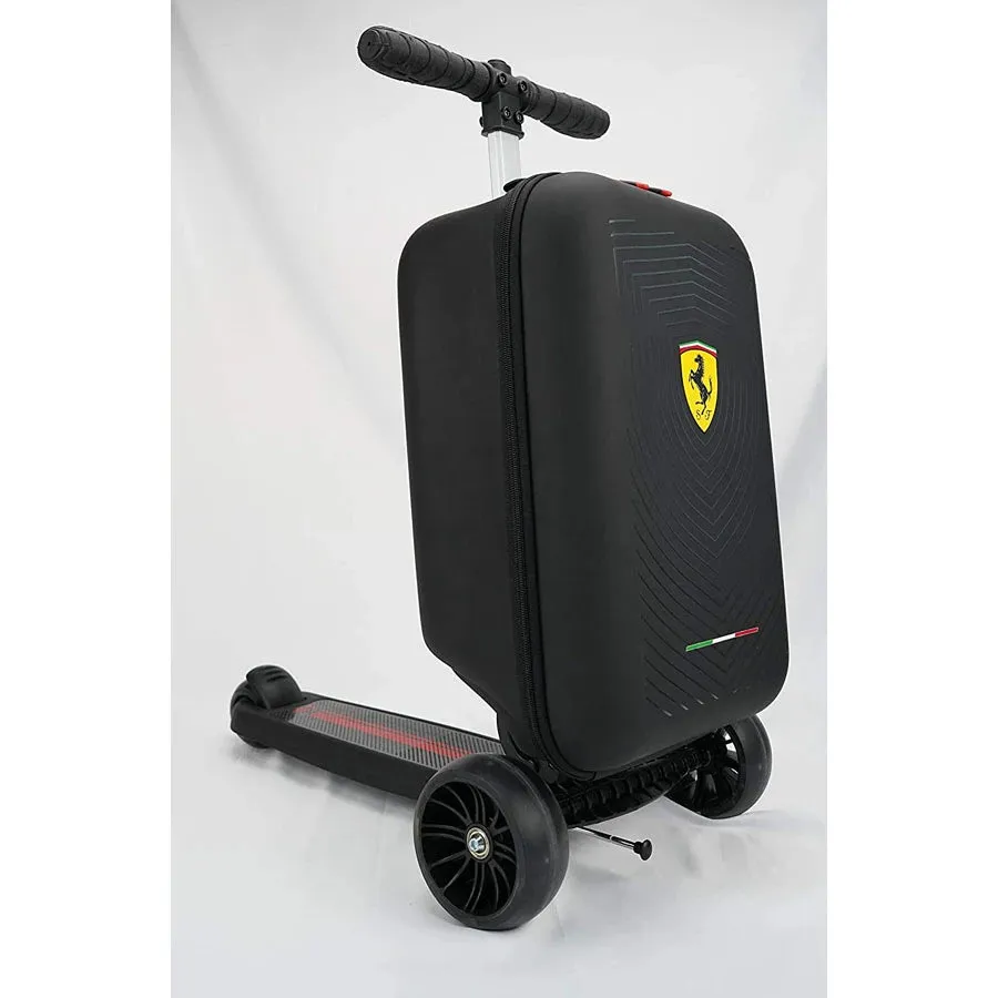 Ferrari Luggage Foldable Scooter With Adjustable Height -Black