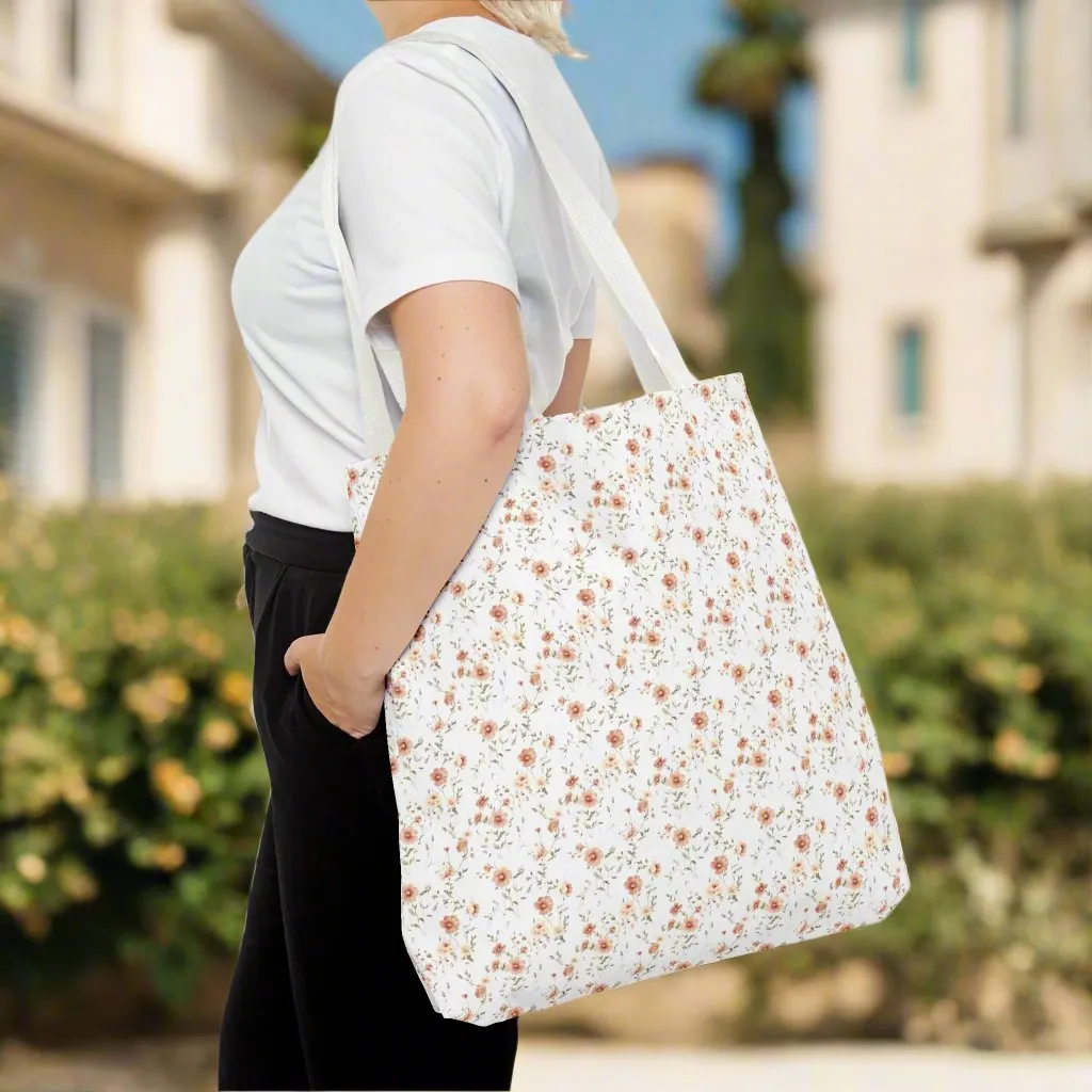 Floral Pattern Tote Bag - Stylish and Eco-Friendly Shopping Bag