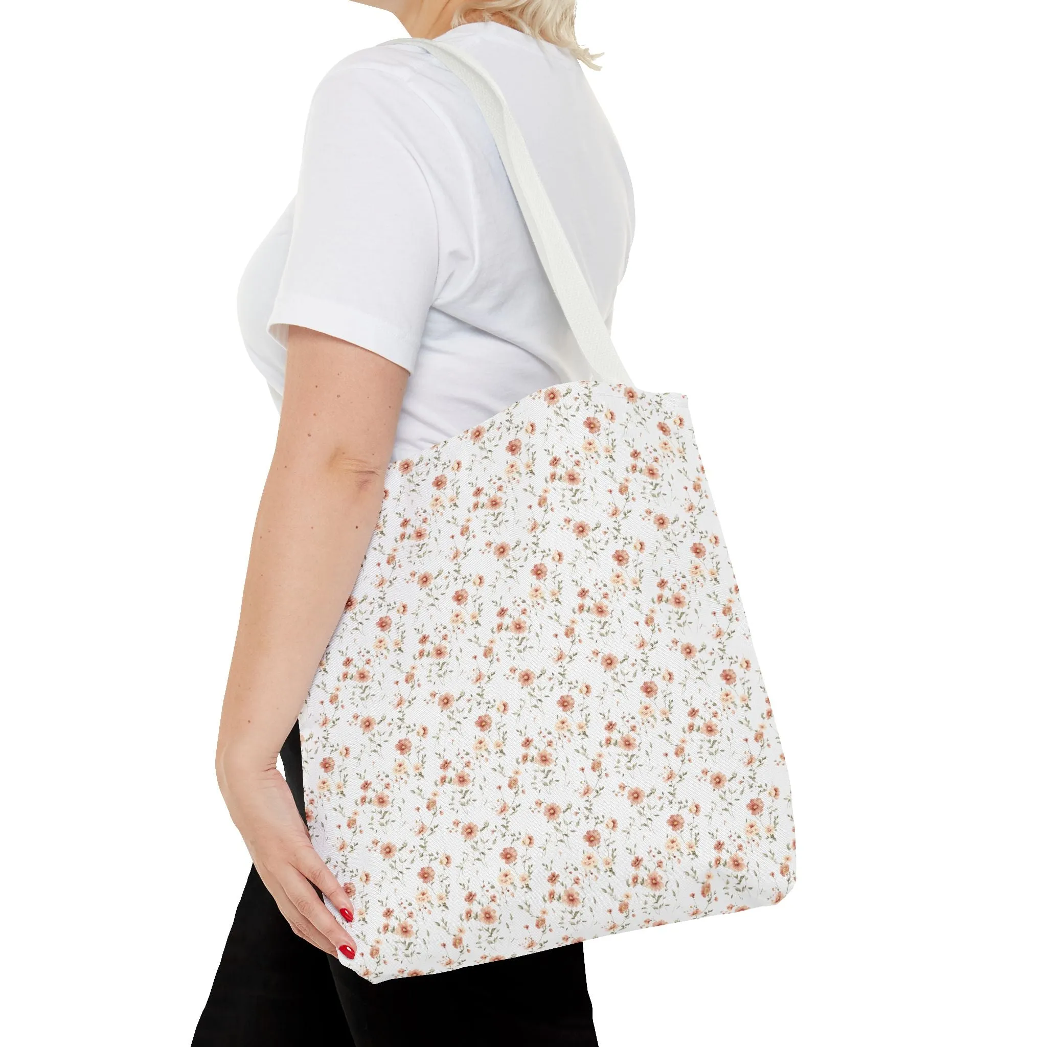 Floral Pattern Tote Bag - Stylish and Eco-Friendly Shopping Bag