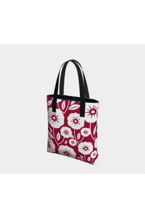 Floral Silhouette Tote Bag