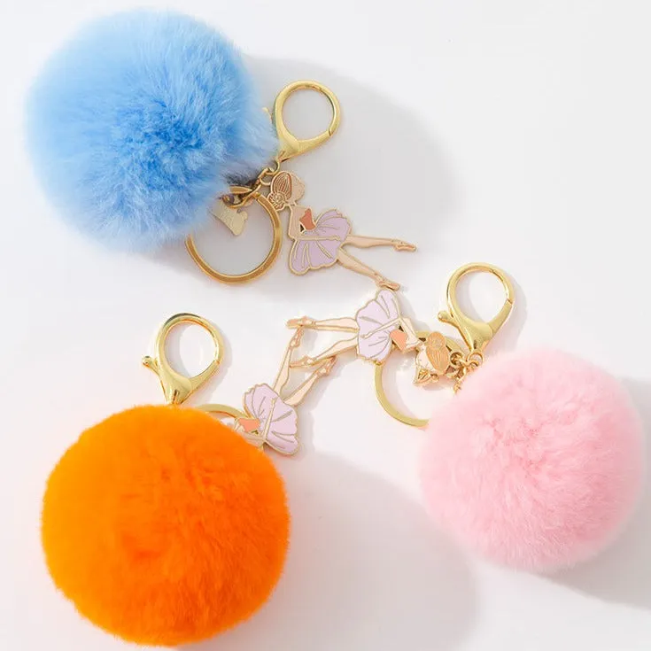 Fluff Ball Keychain