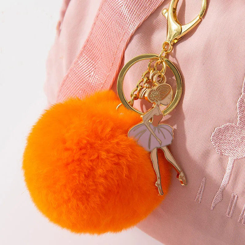 Fluff Ball Keychain