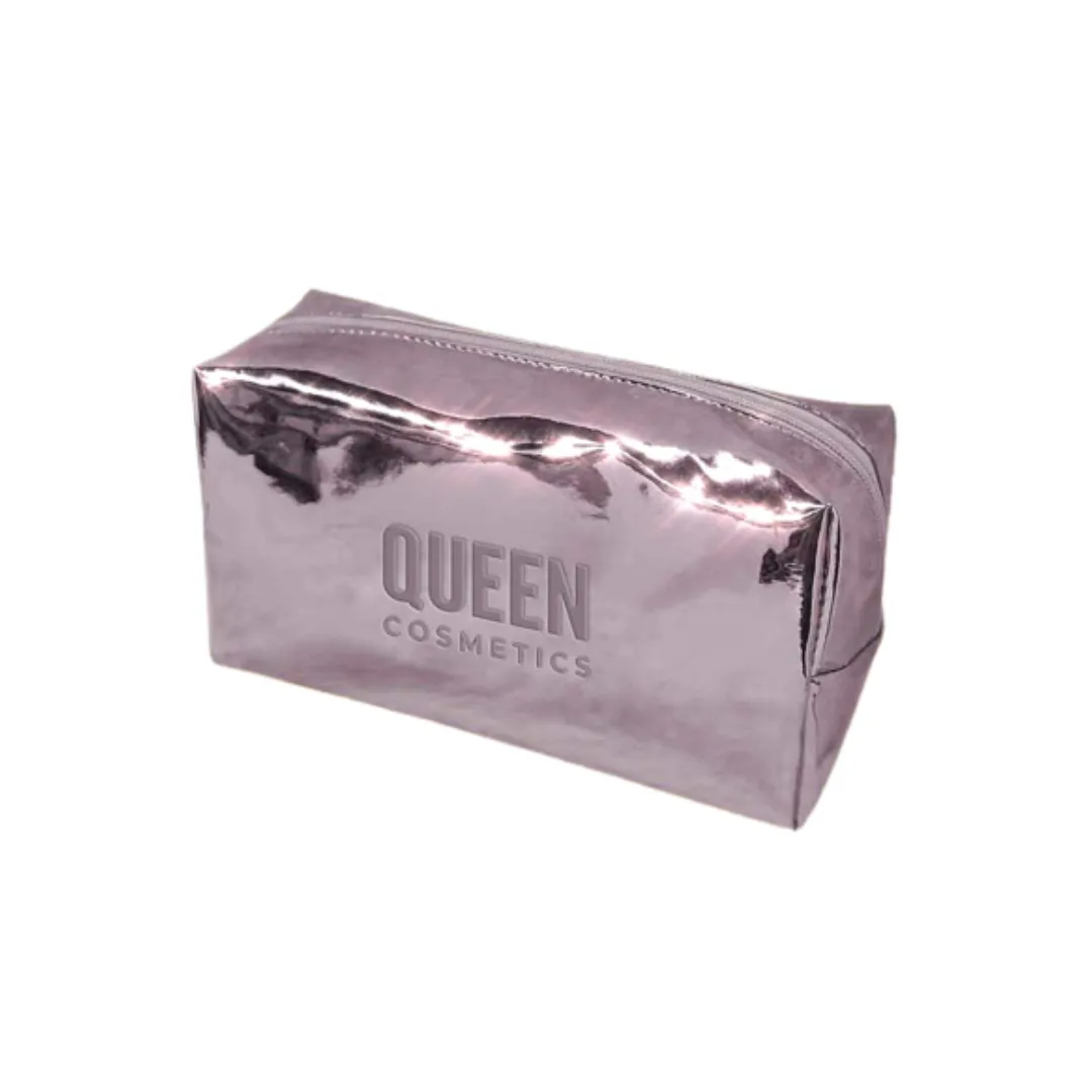 Free Metallic Pink Makeup Bag