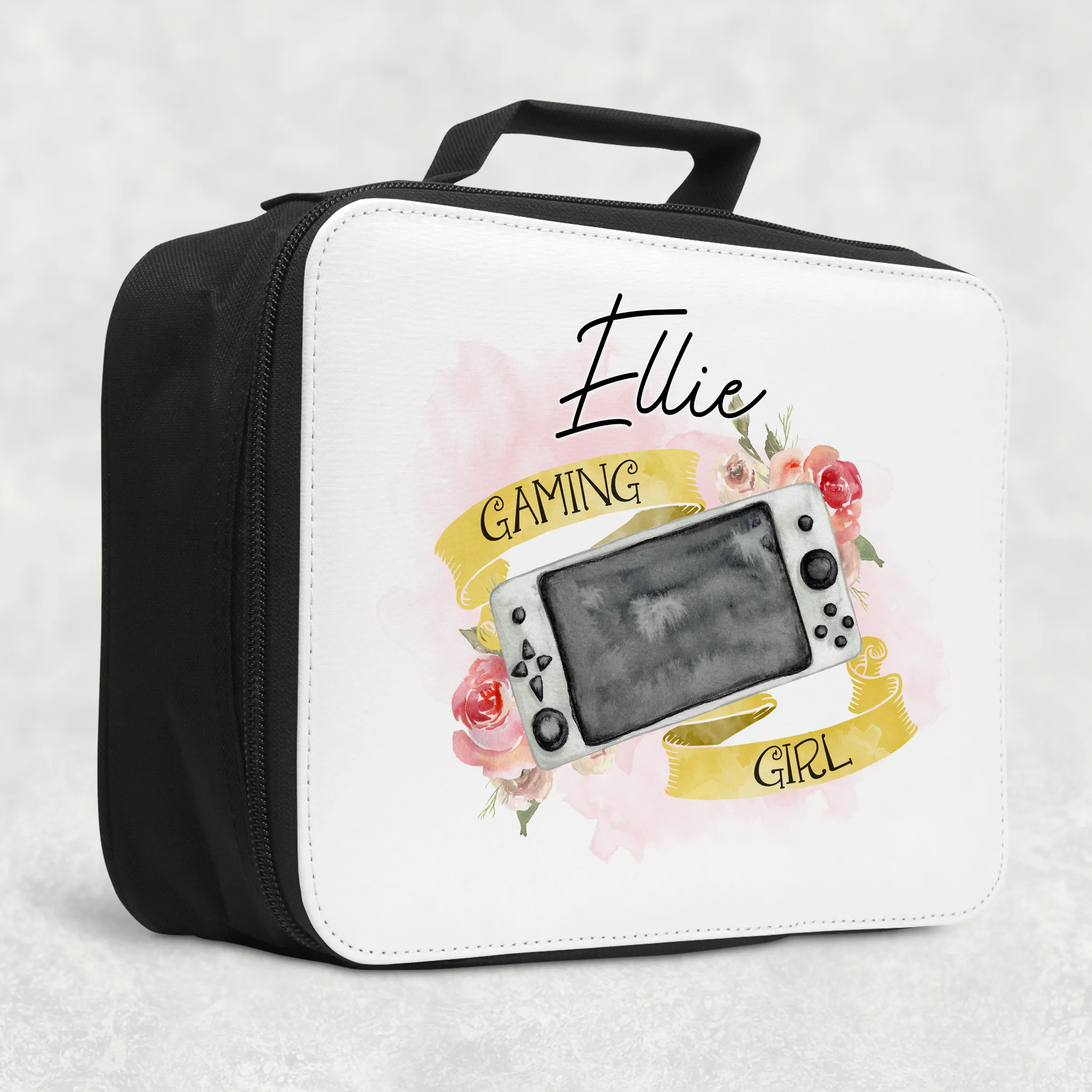 Gaming Girl Game Control Insulated Lunch Bag