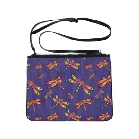 Gathering Purple Slim Clutch Bag