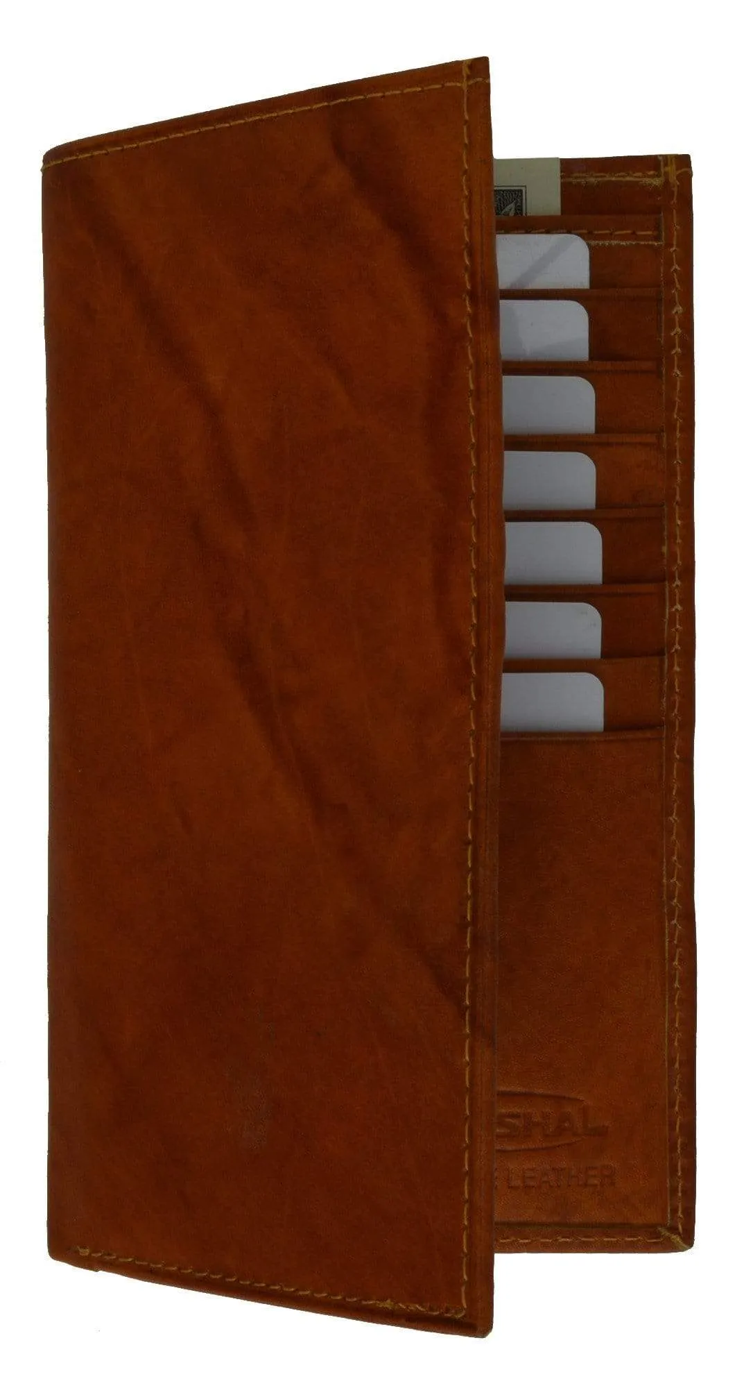 Genuine Leather Checkbook Wallet and Credit Card Holder 254 CF (C)