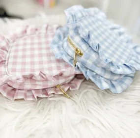 Gingham Ruffle Mini Bag