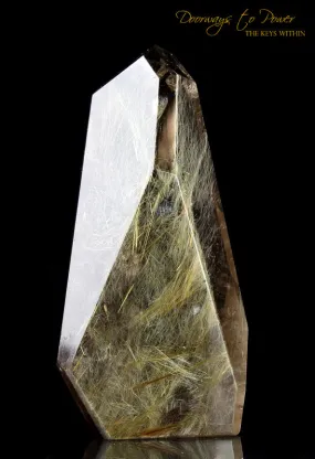 Golden Rutilated Quartz Crystal 'Illuminator'