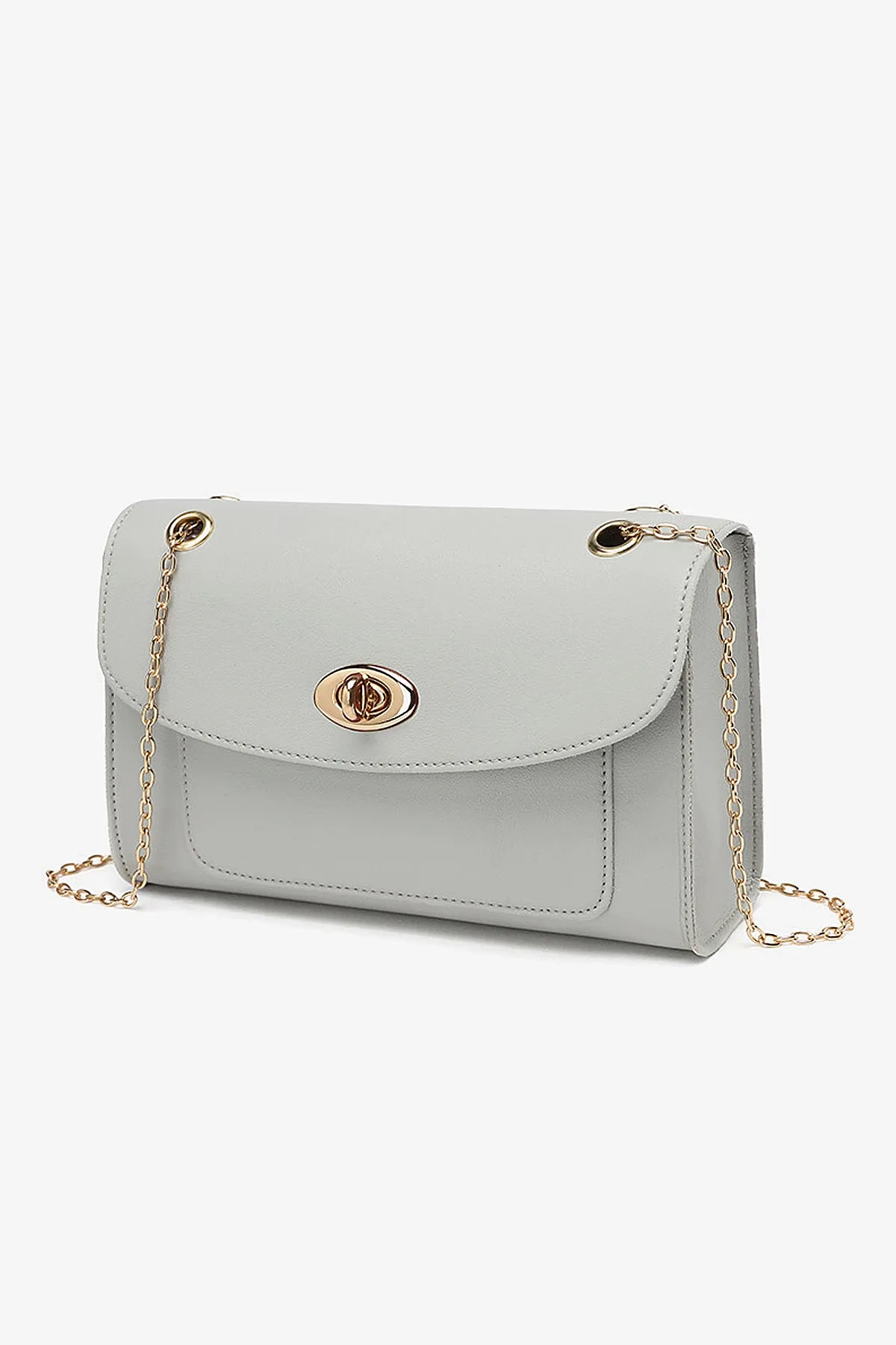 Grey Chain Small Square Bag - S22 - WHB0042