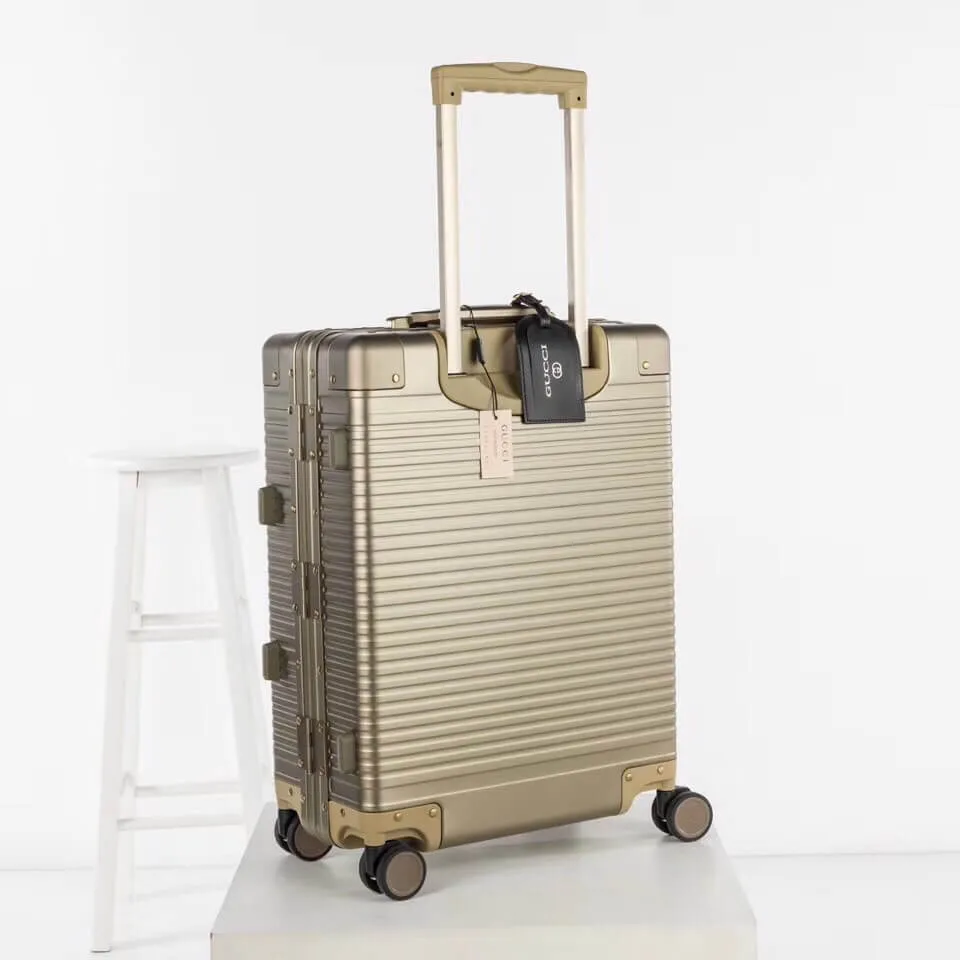 Gucci Aluminum Travel Suitcase ( 3 Colors )