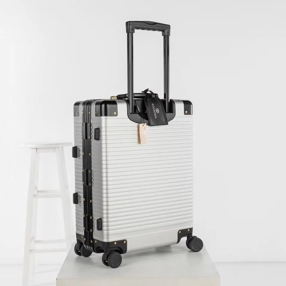 Gucci Aluminum Travel Suitcase ( 3 Colors )