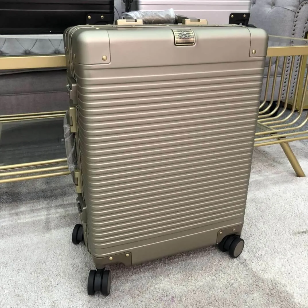 Gucci Aluminum Travel Suitcase ( 3 Colors )