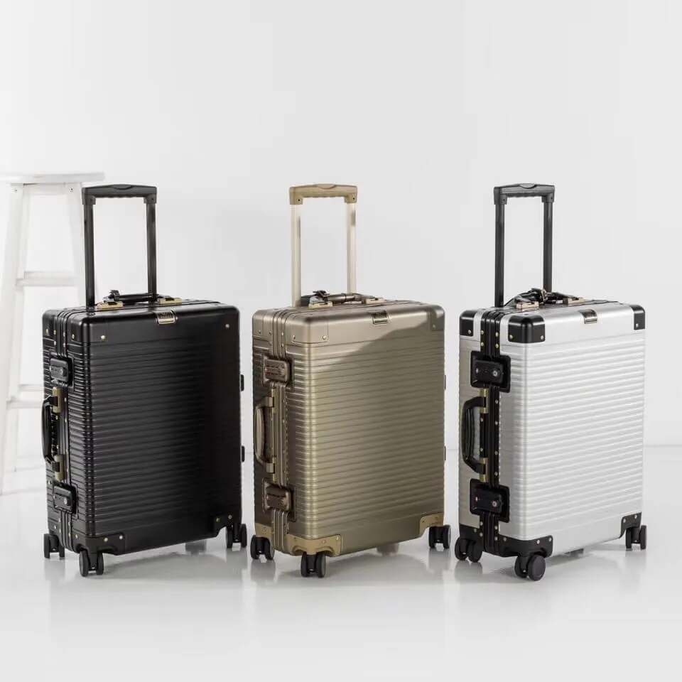 Gucci Aluminum Travel Suitcase ( 3 Colors )