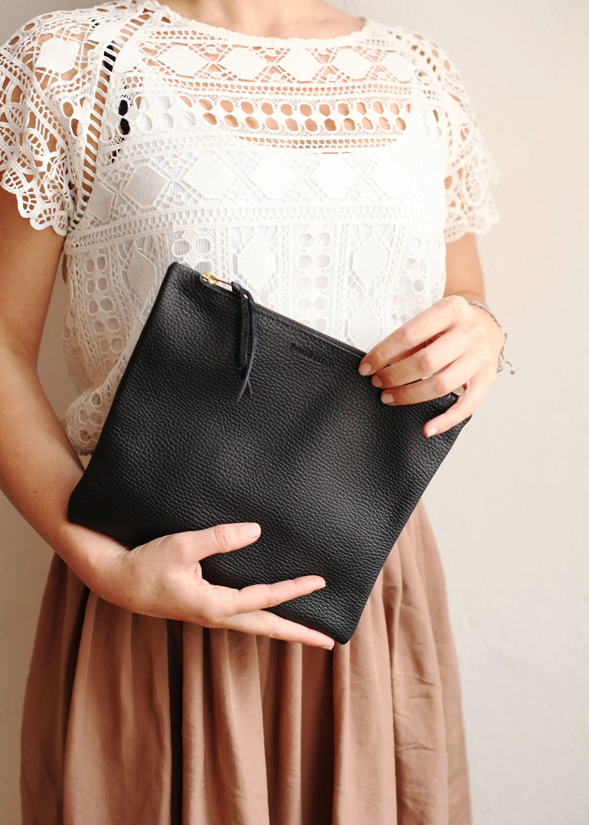 HELENA CLUTCH – Black Patterned