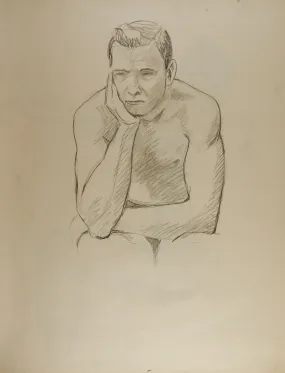 Just Thinking Figure Study Drawing