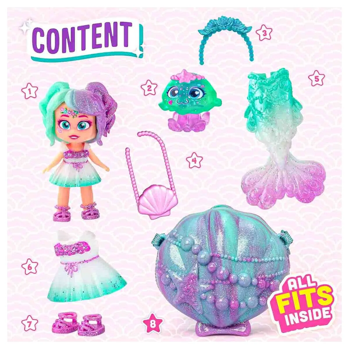 KookyLoos Express Yourself Mermaid Pearl Doll